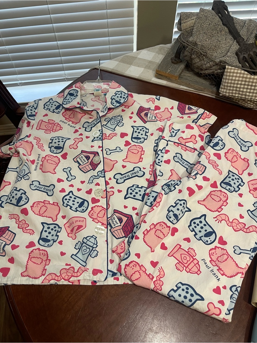Vintage Rare Paul Frank Pajama set dog